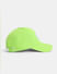 Neon Green Logo Print Baseball Cap_409505+3